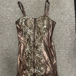 Gold Sequin Dress